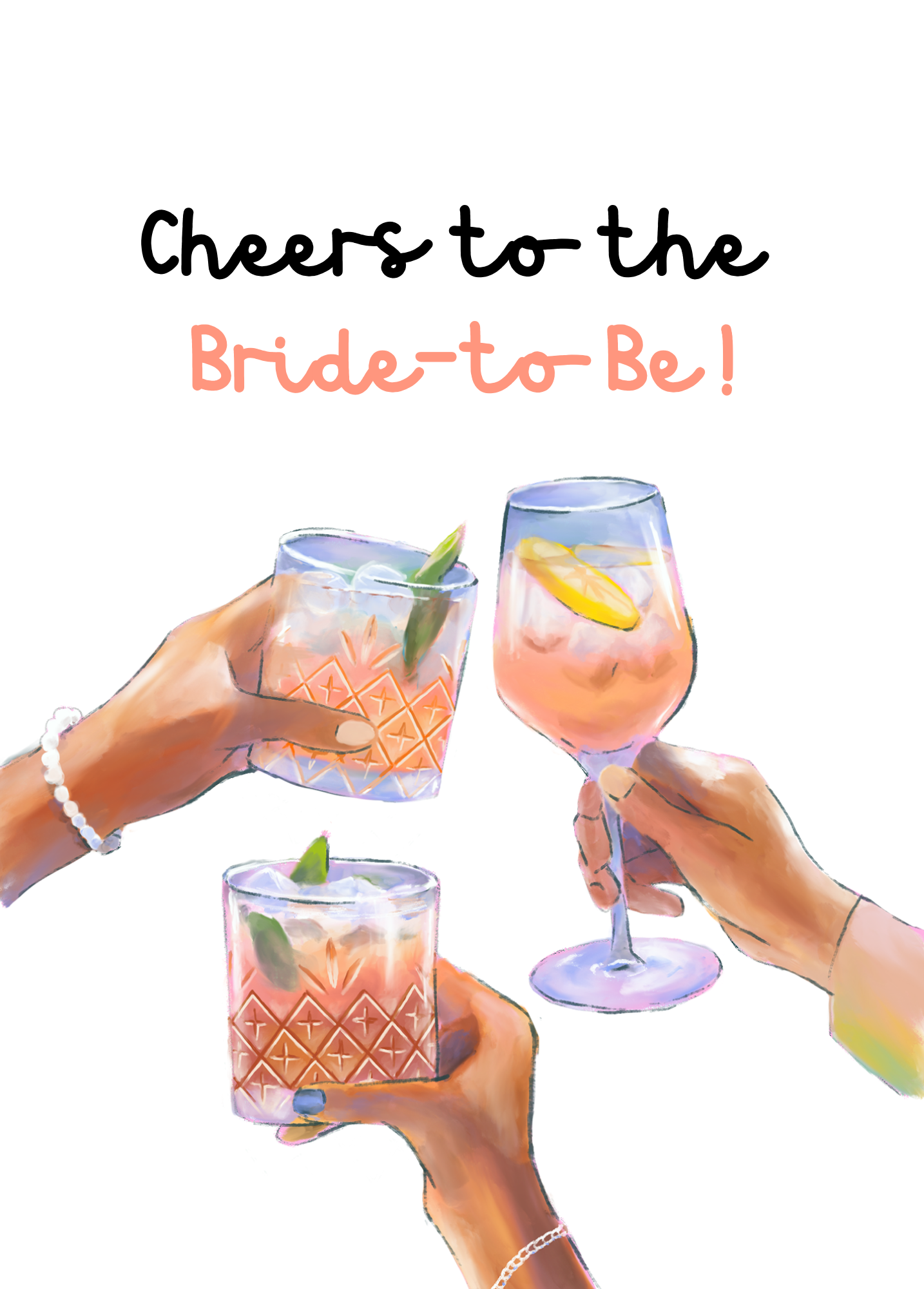 Cheers to the Bride-to-Be! | Bachelorette Card