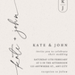 Wedding Invitation