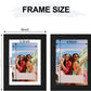 Durable Picture Frames 4x6, 5x7, 8x10, 11x14 | Black Frame with Mat | 1 Pack