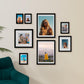 Durable Picture Frames 4x6, 5x7, 8x10, 11x14 | Black Frame with Mat | 1 Pack