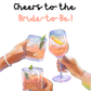 Cheers to the Bride-to-Be! | Bachelorette Card