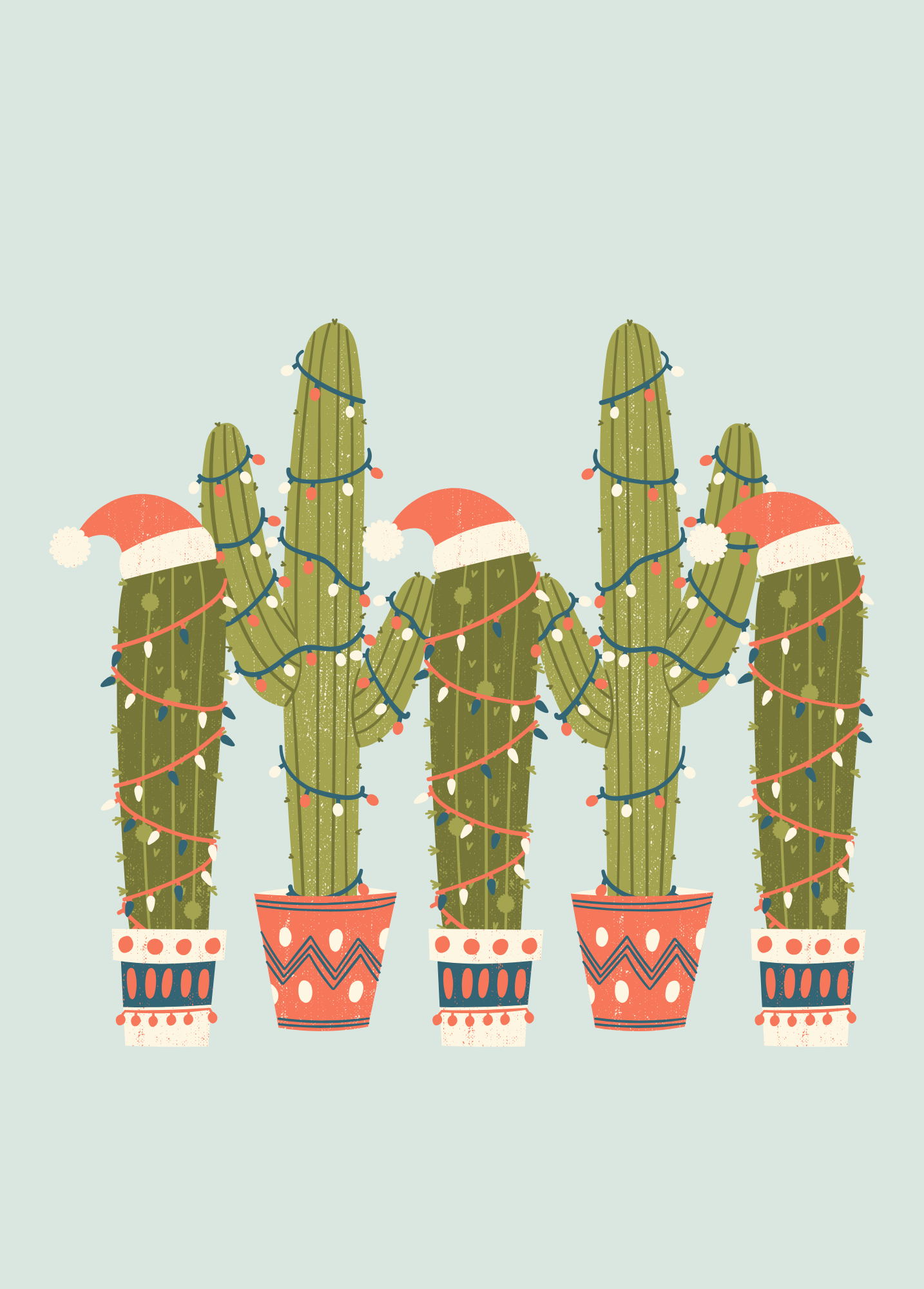 Christmas Cactus | Christmas Card