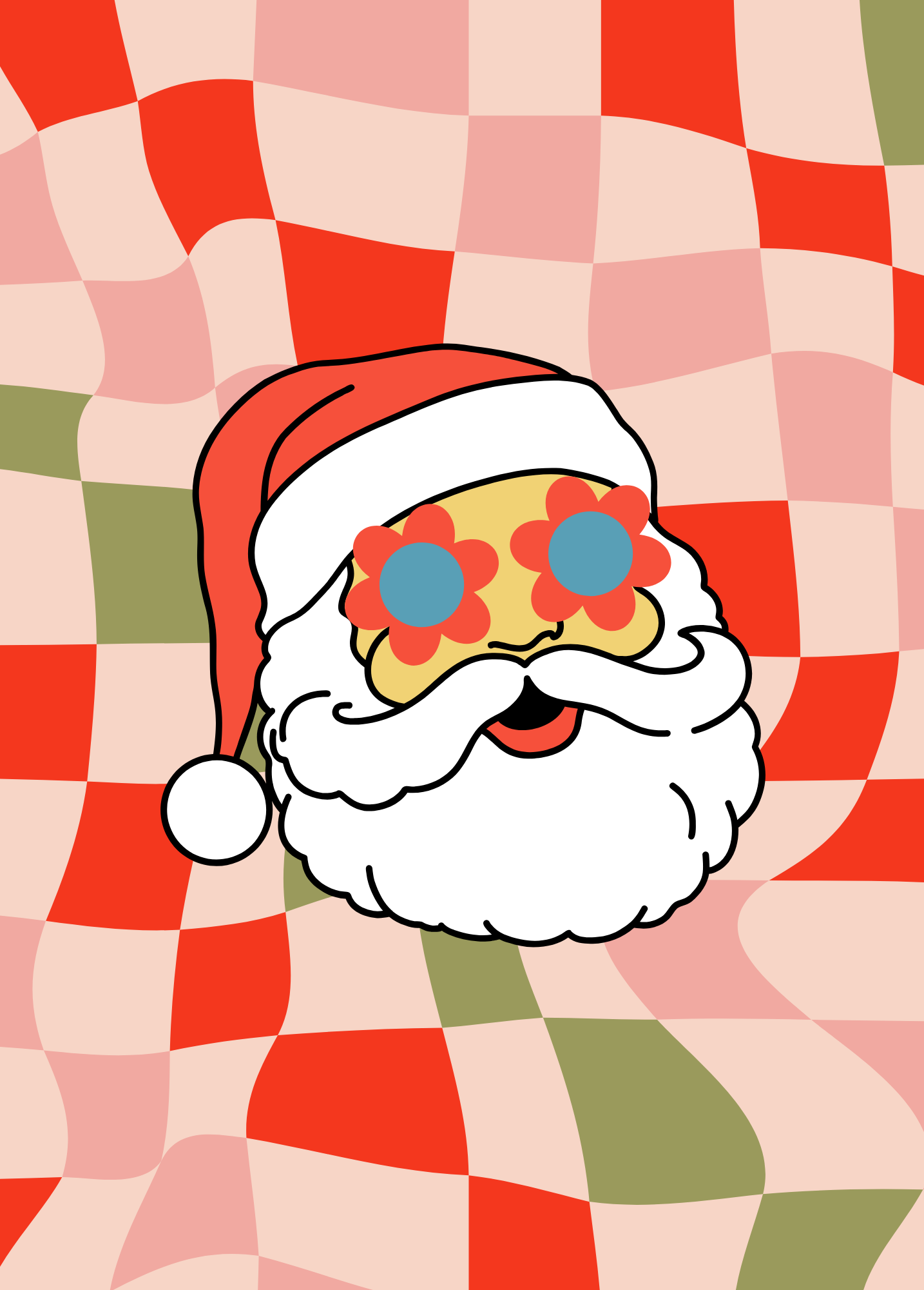 Groovy Santa | Christmas Card