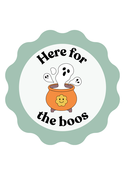 Here For the Boos | Halloween Card