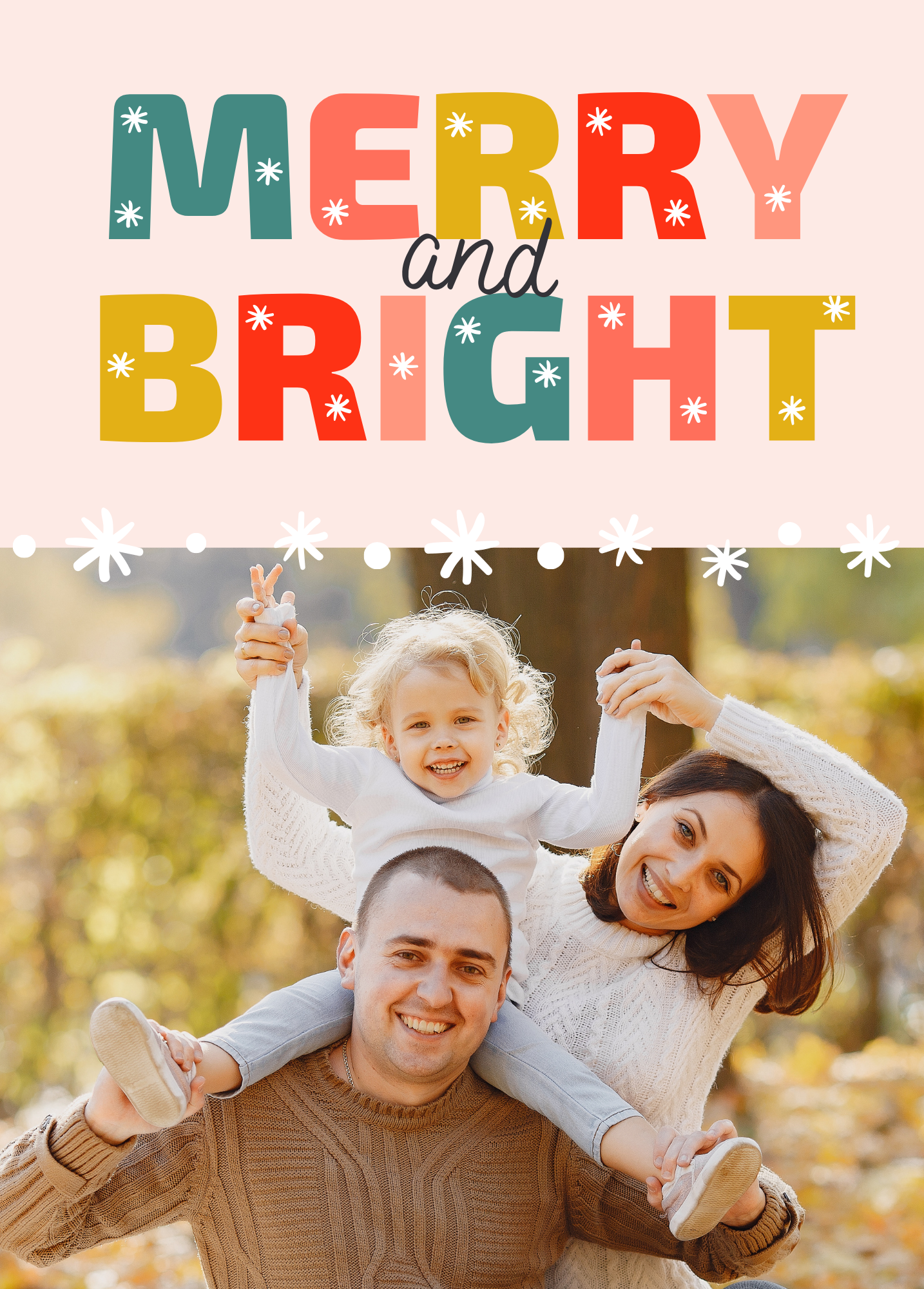 Merry and Bright Photo Card | Christmas Card