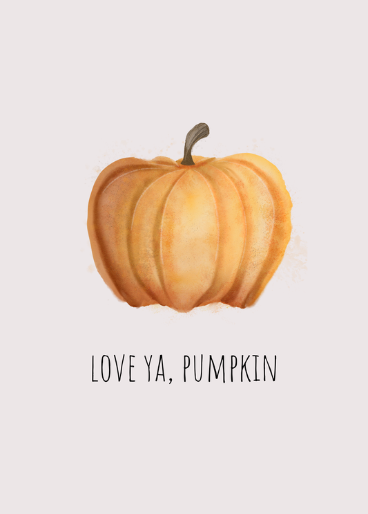 Love Ya, Pumpkin | Thanksgiving Halloween Card