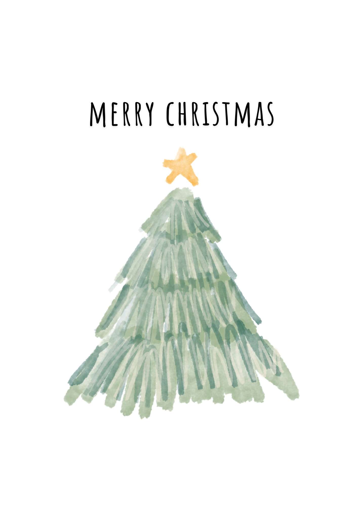 Merry Christmas- Tree | Christmas Card