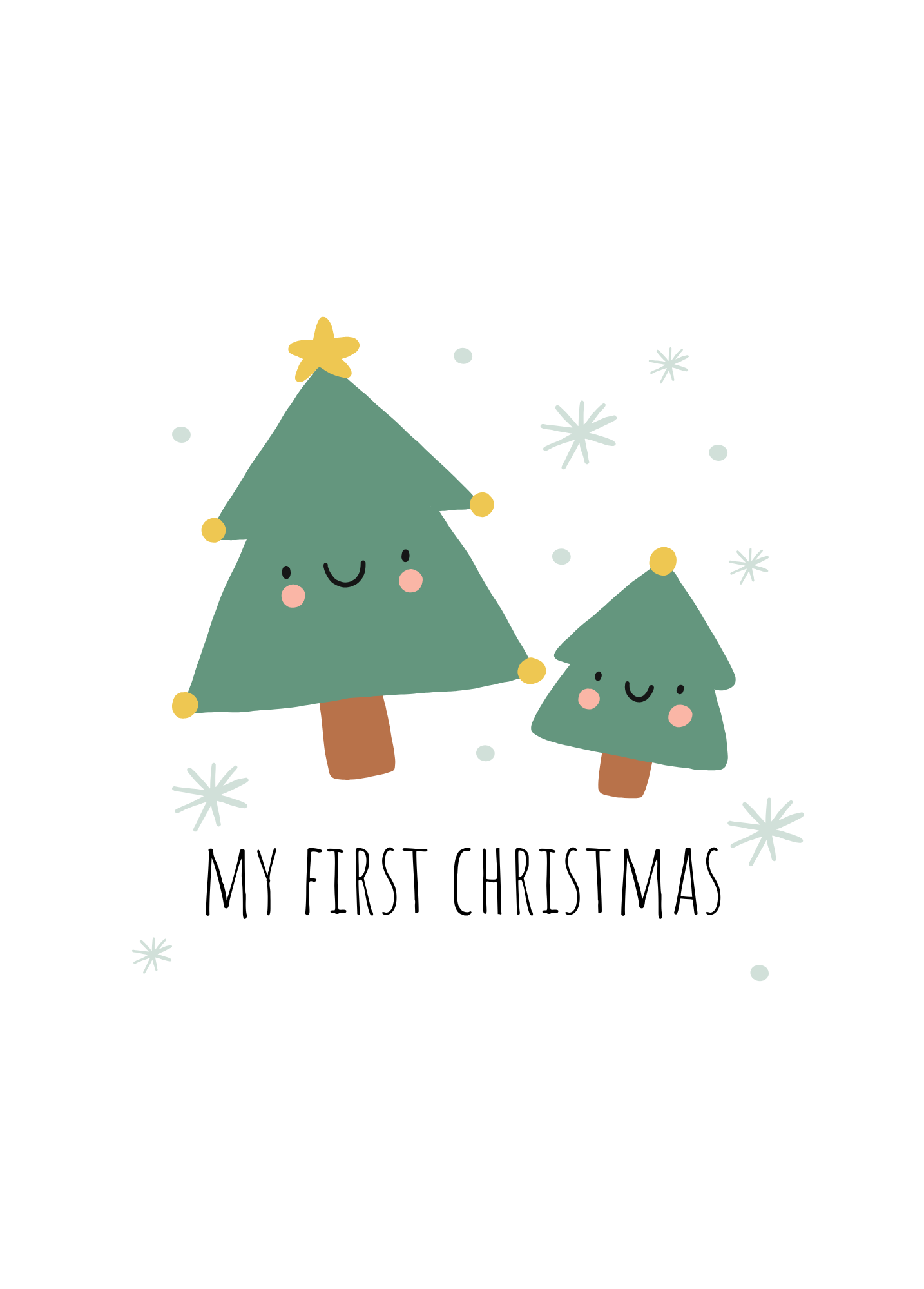 My First Christmas | Baby Christmas Card