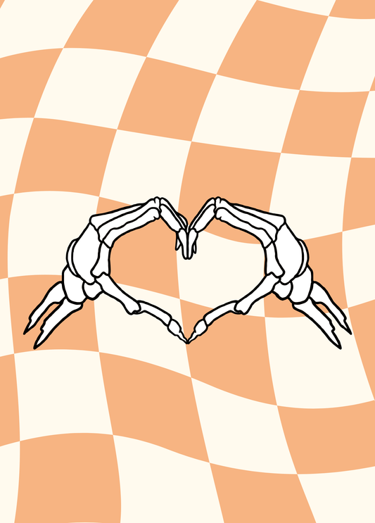 Skeleton Heart | Halloween Card