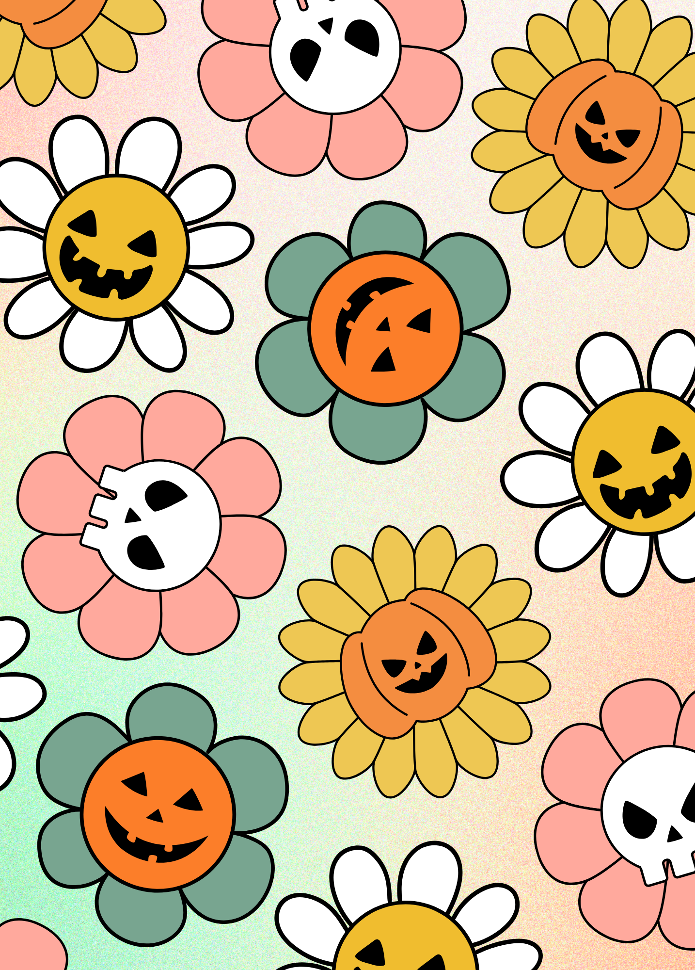 Spooky Flowers | Halloween Card