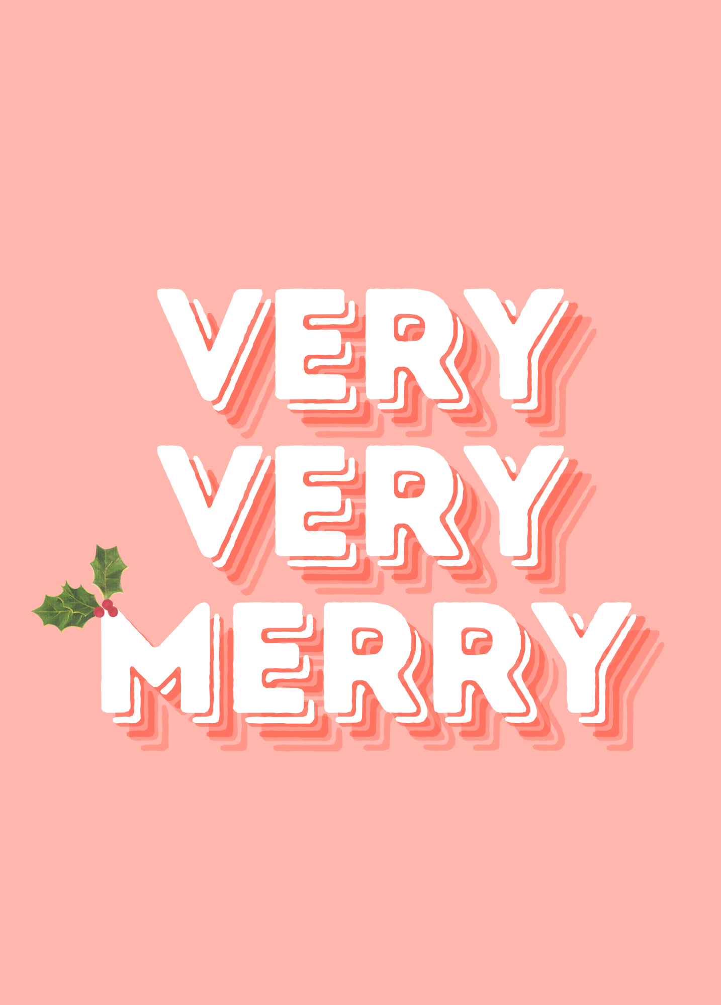 Very Very Merry | Christmas Card